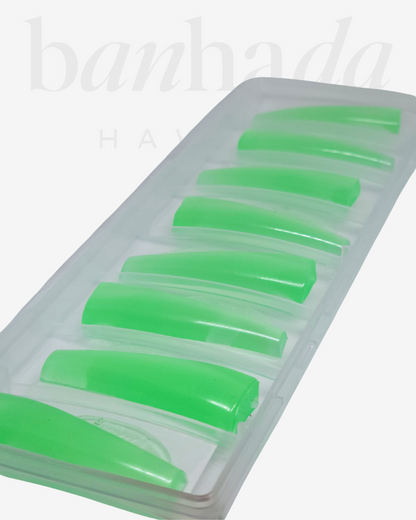 Banhada Biscuit Lash Rods, displayed in case, 3/4 view