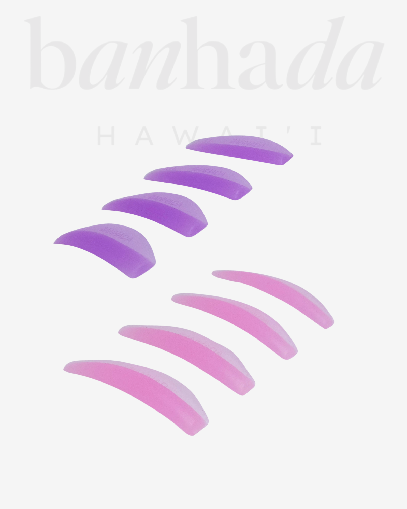 Banhada Pancake Lash Rod Set, all 8 sizes u curl and c curl