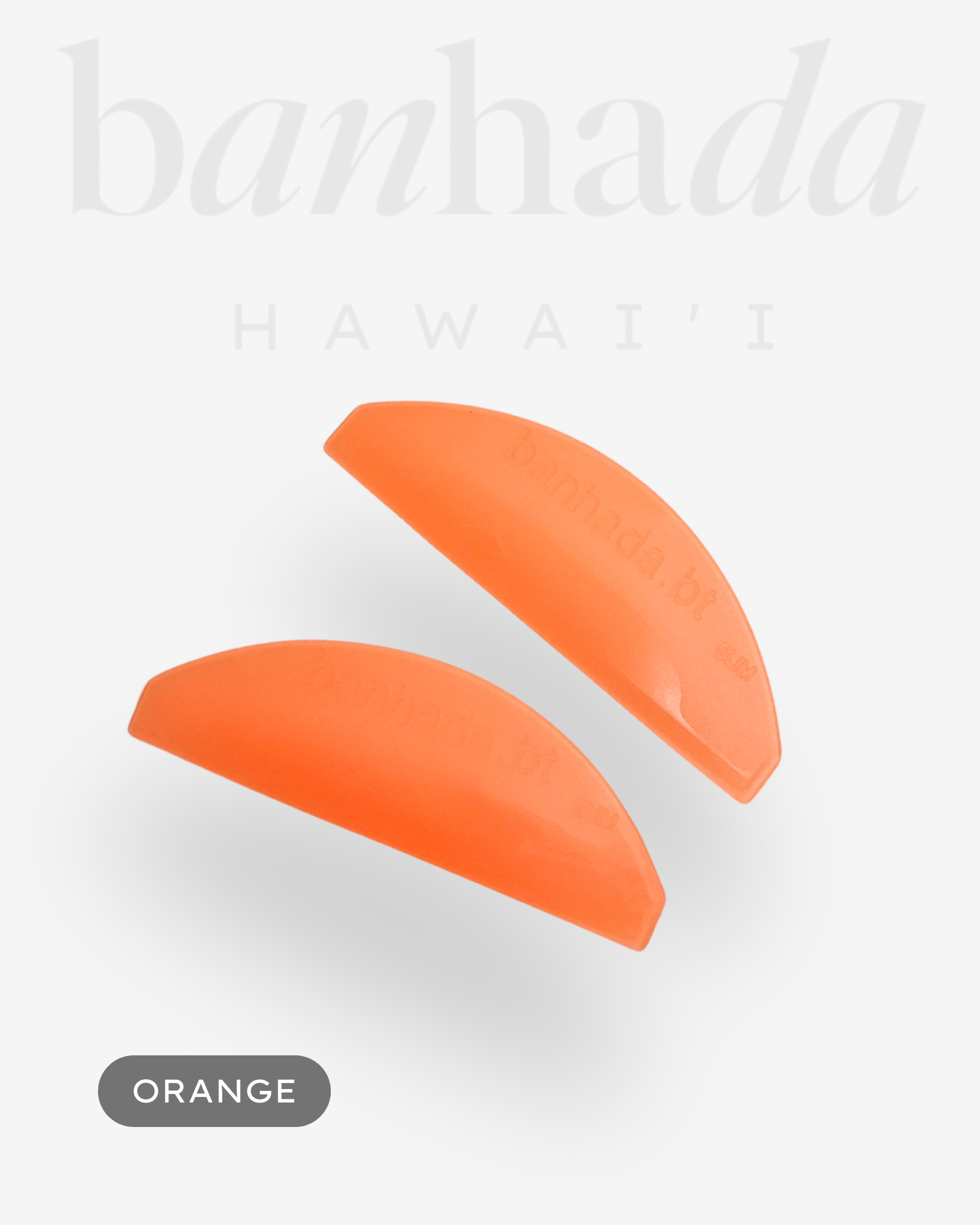 Pair of Banhada Slim Rods in Orange