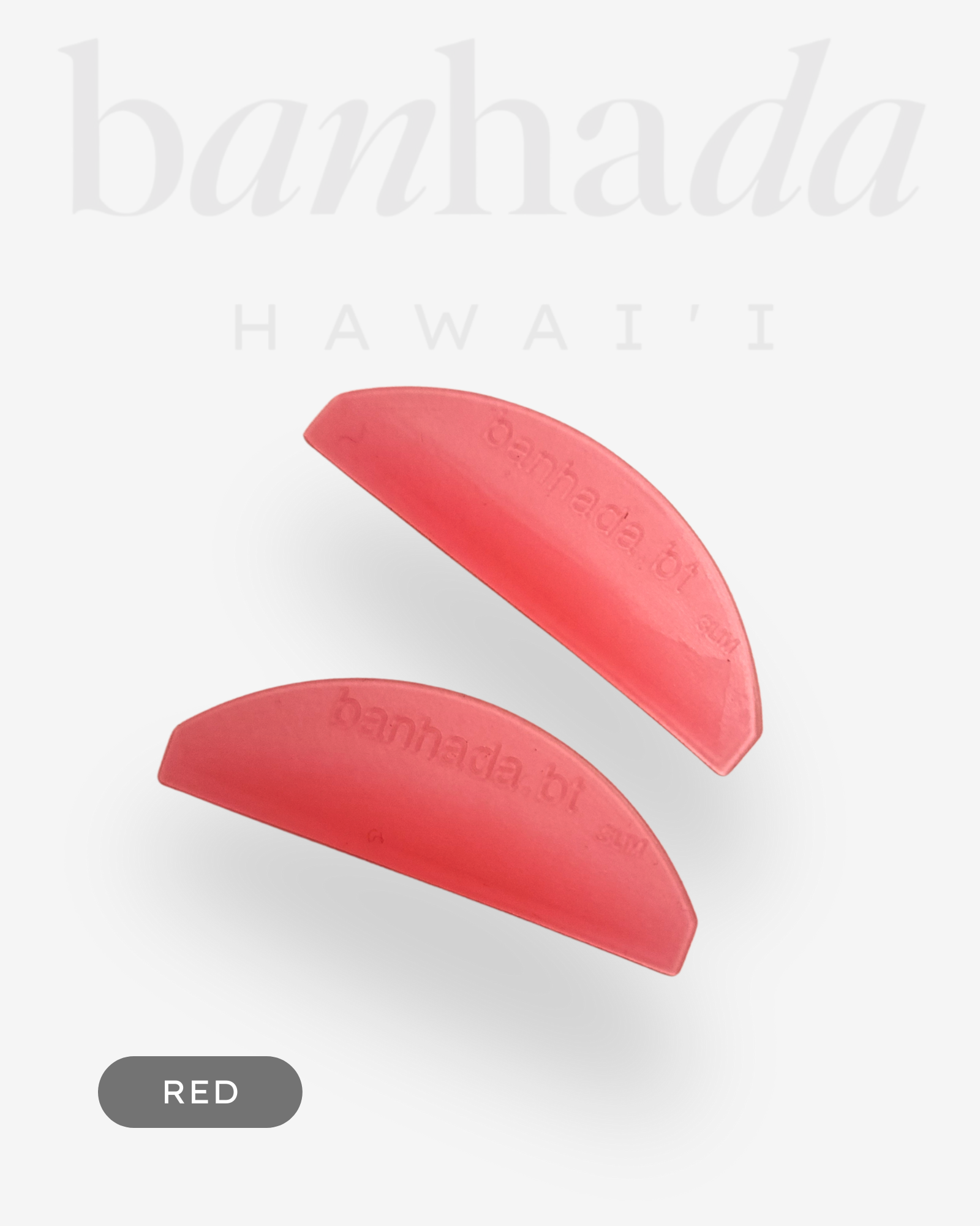 Pair of Banhada Slim Rods in Red